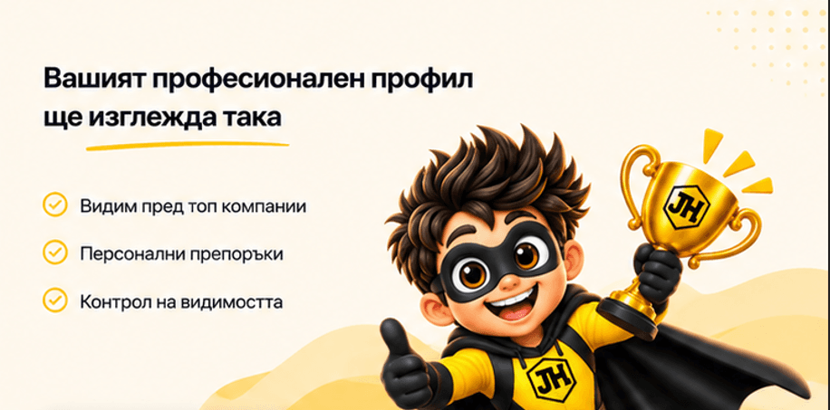 JobsHero кандидатска регистрация